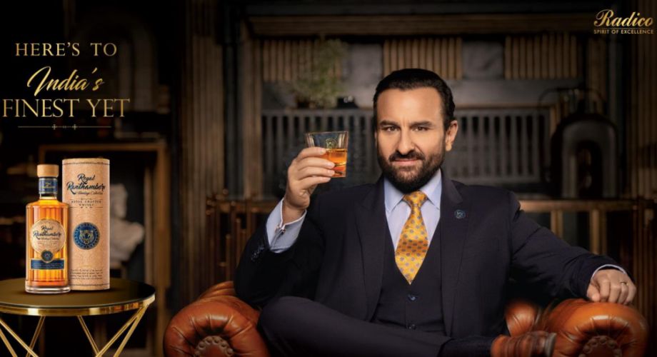 Saif Ali Khan Unleashes Charm in the New Royal Ranthambore Whisky Campaign